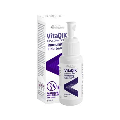 Henry Blooms VitaQIK Liposomal Spray Immunity Elderberry Oral Liquid 50ml